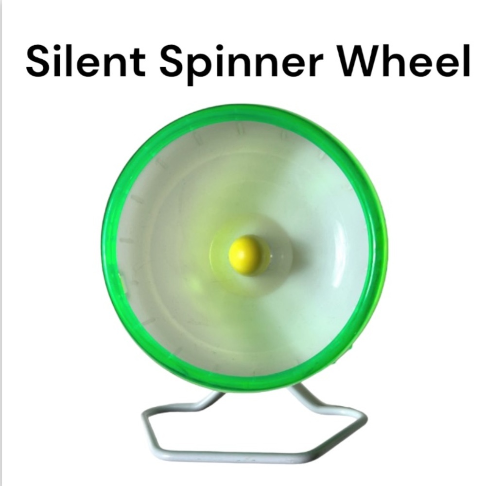 NWOT Silent Spinner Mini Green Small Animal Exercise Wheel